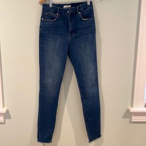 Good American Good Leg high waisted skinny jeans. Size 6/28